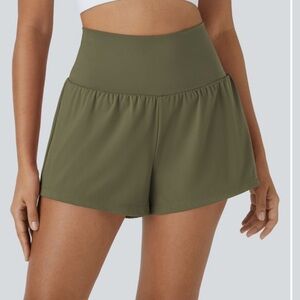Women's Olive Green Shorts